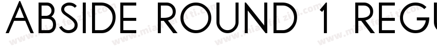 Abside Round 1 RegularVersion 1000字体转换